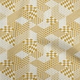 thumbnail image 1 of oneOone Cotton Poplin Twill Yellow Fabric Geometrical Mix Sewing Material Print Fabric By The Yard 56 Inch Wide, 1 of 4