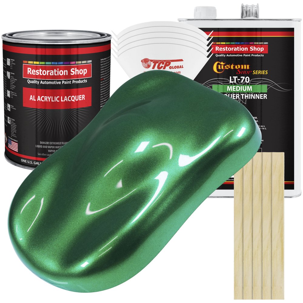 Restoration Shop Emerald Green Metallic Acrylic Lacquer Auto Paint