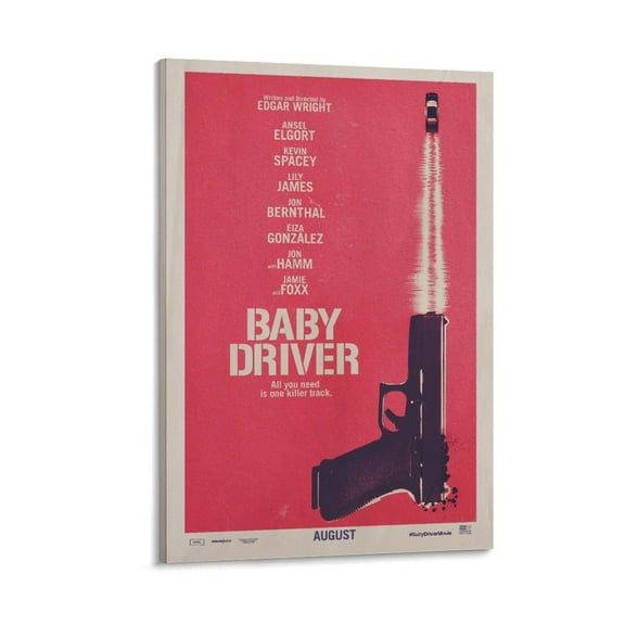 Baby Driver Classic Movie Poster Artworks Picture Print Poster Wall Art Painting Canvas Gift Decor Home Posters Decorative 12x18inch(30x45cm)