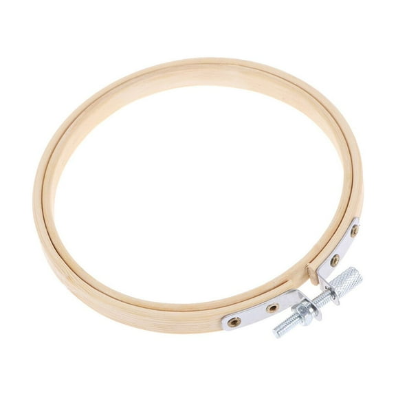 OUNONA Bamboo Embroidery Frame for DIY Crafts and Cross Stitch 13cm