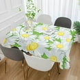 thumbnail image 5 of 60"x90" Daisy Flower Tablecloth, Waterproof Washable Polyester Square Table Cover Durable Tablecloth for Kitchen Dining Table Party Decor, 5 of 7