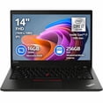 thumbnail image 1 of Laptop Lenovo ThinkPad T14 Gen 1 Intel Core i7 10th Gen 16GB 256GB Negro Reacondicionado, 1 of 5