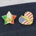 4Pcs Country Enamel Pins Dubai Flag Lapel Pin Dubai Brooch Metal