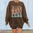 thumbnail image 2 of Fesfesfes Women Flannel Shirt Skull Print Loose Roundneck Long-Sleeved Fleece Oversized Sweatshirt Pullover On Sale, 2 of 8