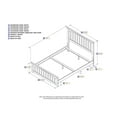 thumbnail image 4 of Mission Traditional Bed with Matching Foot Board, Multiple Colors and Sizes, 4 of 4