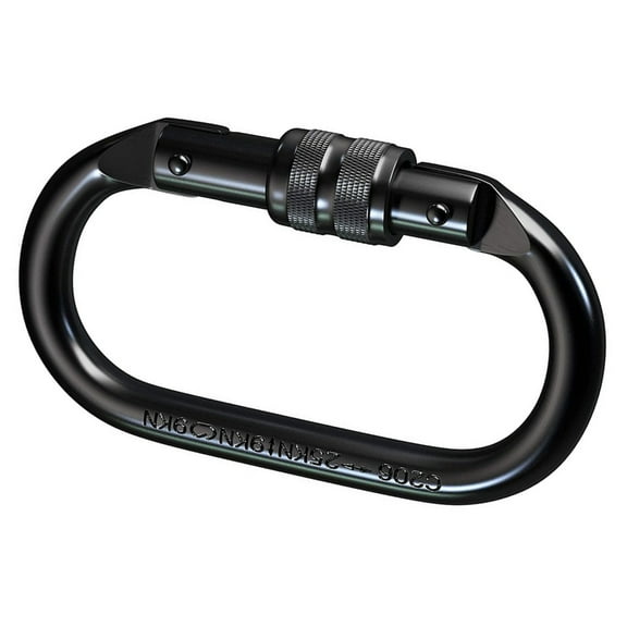 Necvior Oval Screw Gate Locking Carabiner for Riggings, Rope, Hammocks Easy to Use