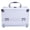 Black, variant on Makeup Train Case with Lock and Mirror, Portable Aluminum Cosmetic Organizer Box 2 Trays (Black)