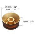 thumbnail image 2 of Unique Bargains Guitar Control Knobs Speed Volume Control Knobs 6x26x12mm Musical Instrument Parts Replacement Brown 2 Pack, 2 of 5