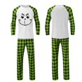 thumbnail image 2 of Conjuntos de pijamas navideños familiares a juego Grinch 2024, pijama de Grinch con parte superior y pantalones de pijama a cuadros, pijama de Grinch para niños y adultos para la familia, Hombres XL, 2 of 3