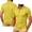 *Yellow, variant on VBVC Men's Custom Personalized Quarter Zip Shirt , Short Sleeve Work Team Golf Top For Men, Army Green , S-3XL