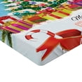 thumbnail image 2 of Ambesonne Christmas Fitted Sheet, New Year Theme Boxes, Twin Size, Multicolor, 2 of 3