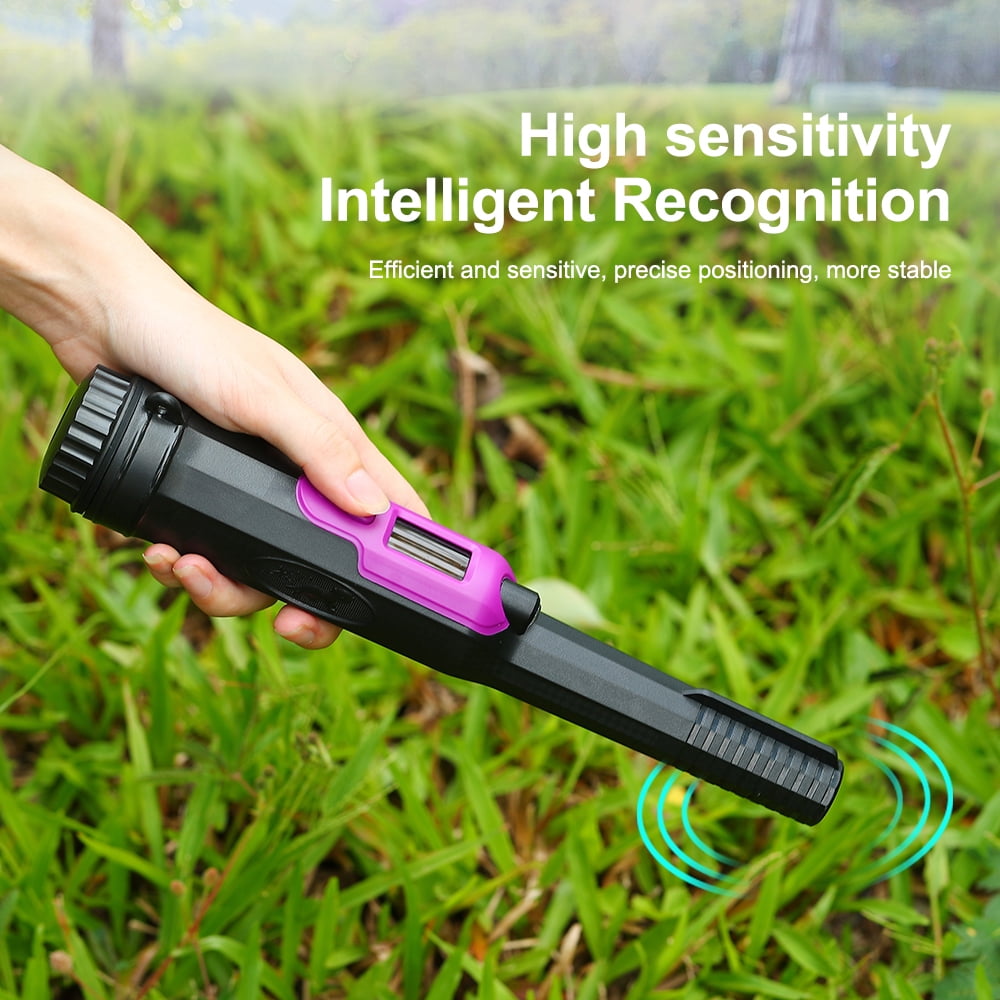 Shinysix Metal Finder IP68 Waterproof Metal Detector 360° Side Scan Triple Alarm Modes-Perfect for Treasure Hunting