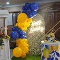 thumbnail image 6 of Blue and Yellow Balloon Arch Kit-134pcs Royal Blue and Lemon Yellow Balloons Garland for Boy One Oh Baby Shower Bridal Shower Gender Reveal Graduation Birthday Party Decorations., 6 of 8