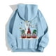 thumbnail image 4 of WILLBEST Sudadera Deportiva para Mujer Ladies' Christmas Printed Zipper Long Sleeved Pocket Adjuststring Casual Hooded Sweatshirt 1765 Mediana, 4 of 8
