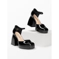 thumbnail image 5 of Women’s Mary Jane Platform Chunky Heel Pumps With Ankle Strap, 5 of 5