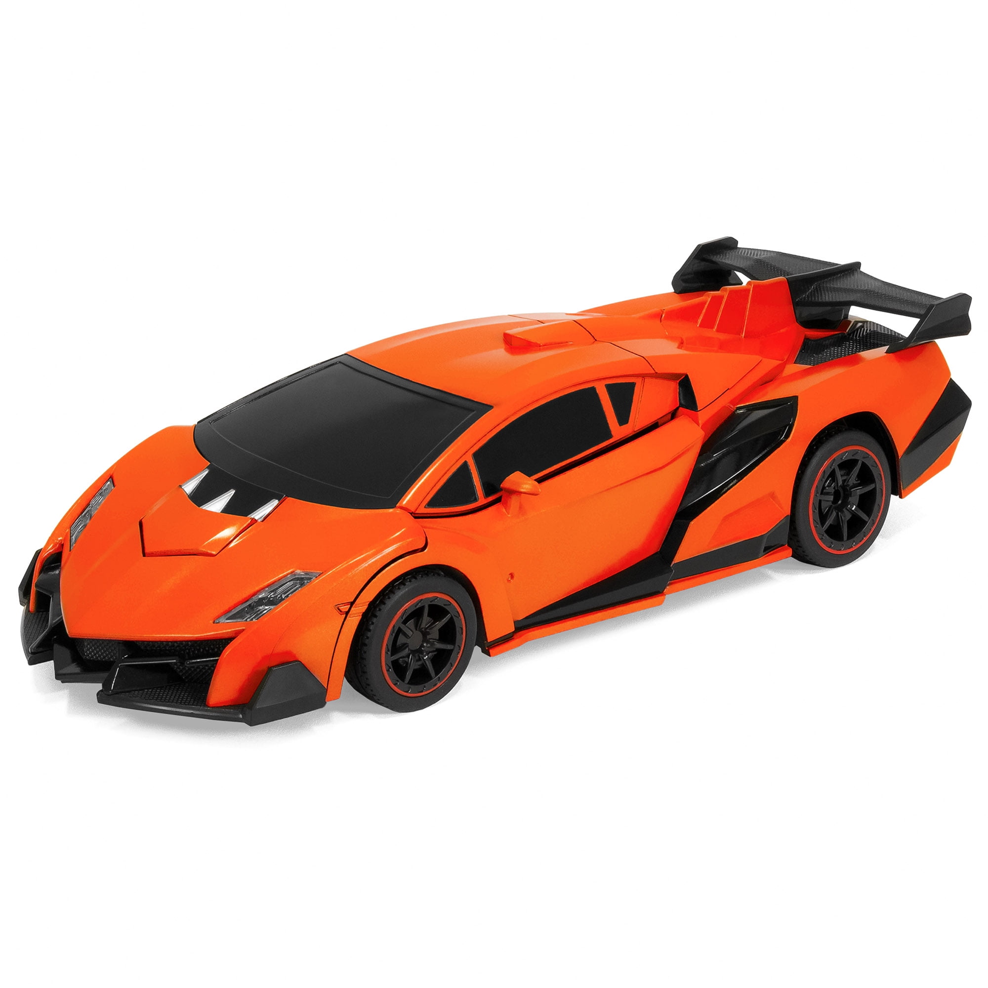 orange race car toy