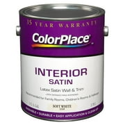 Color Place Interior Satin Latex Paint, Soft White