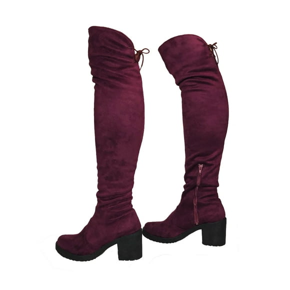 Bota Larga Para Mujer Maxi Bota Redonda Nyxmart NYXMART Botas Largas
