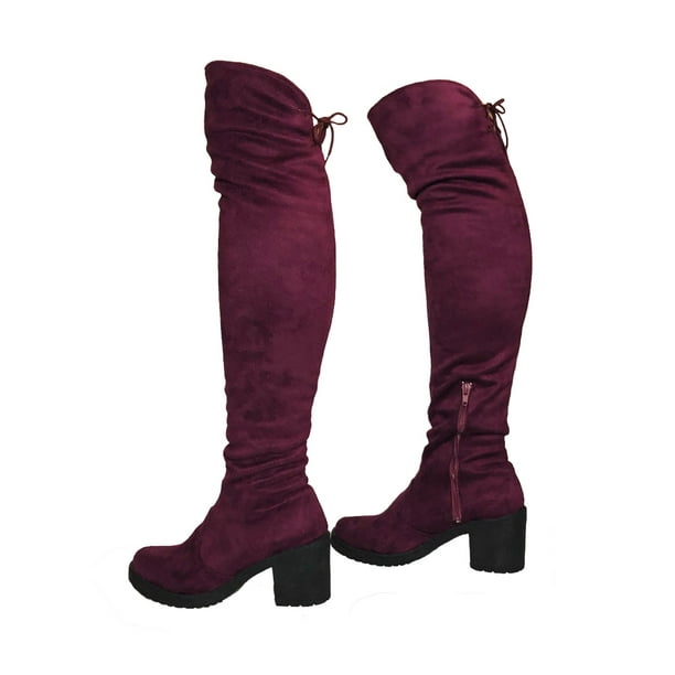 Bota Larga Para Mujer Maxi Bota Redonda Nyxmart NYXMART Botas Largas
