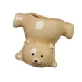 thumbnail image 4 of MAGIDEAL Bear Plant Pot Pen Holder Planters Organizer Flower Pot for Indoor Plants Garden Khaki, 4 of 8