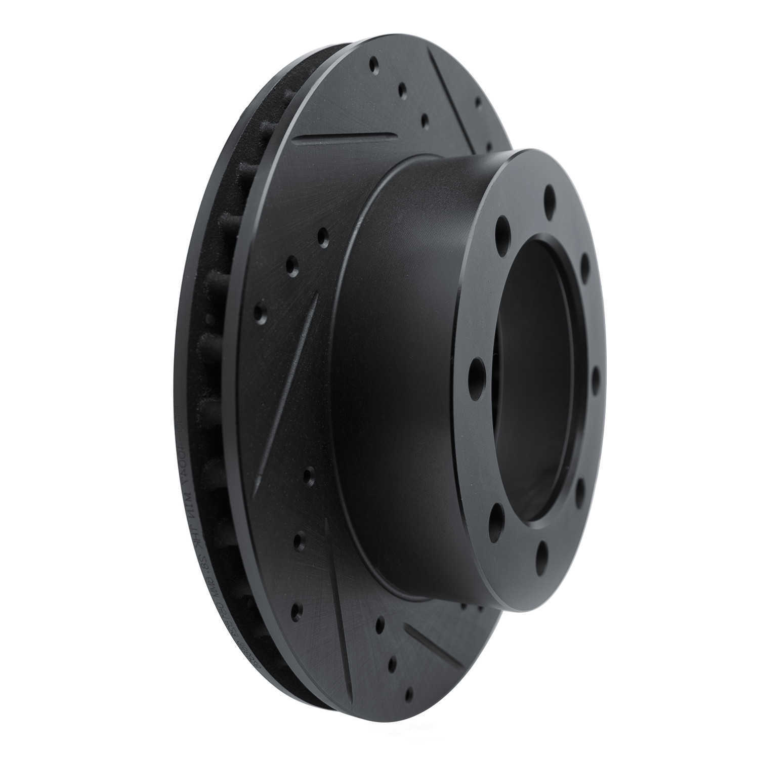 Dynamic Friction Company 633-40047R DFC Brake Rotor - Drilled And Slotted - Black