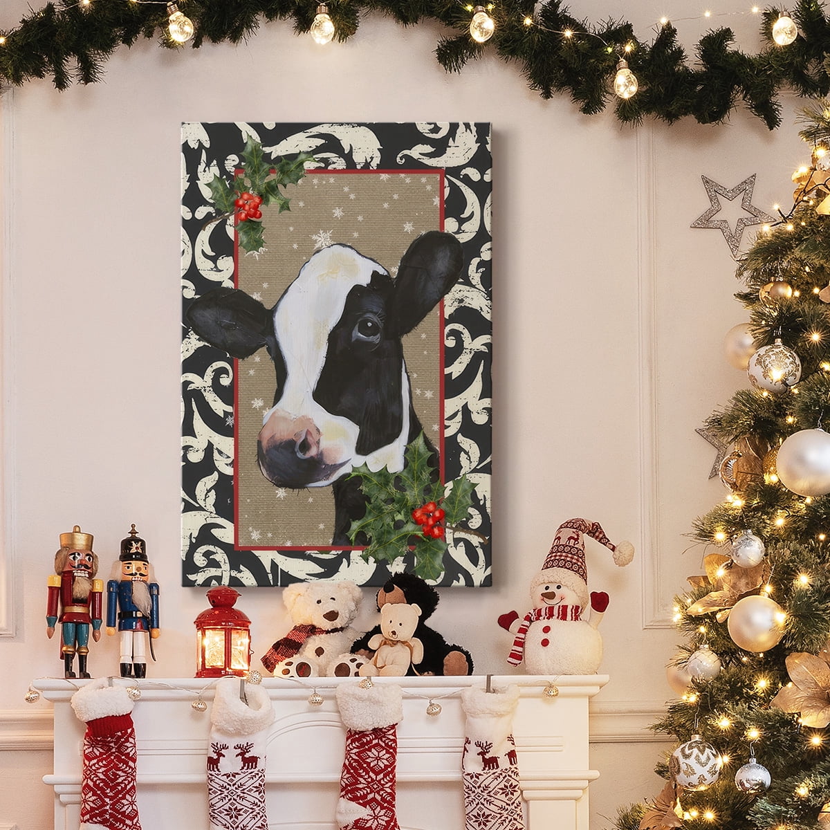 County Christmas Farm I- Gallery Wrapped Canvas