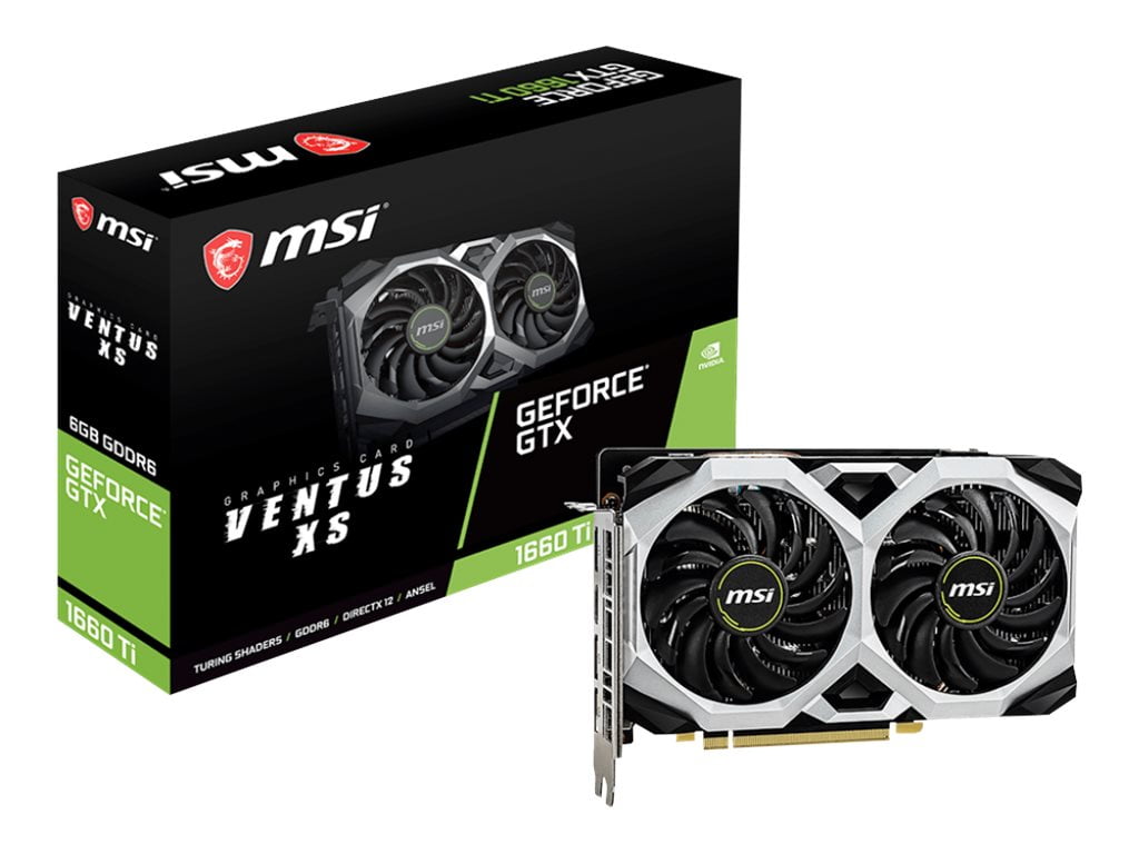 Msi G1660tvxs6c Ventus Geforce Gtx 1660 Ti Graphics Card Walmart Com