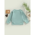 thumbnail image 4 of JYYYBF Infant Toddler Baby Boys Girls Sweatshirts Solid Color Crew Neck Long Sleeve Spring Autumn Winter Casual Pullovers Tops, 4 of 6