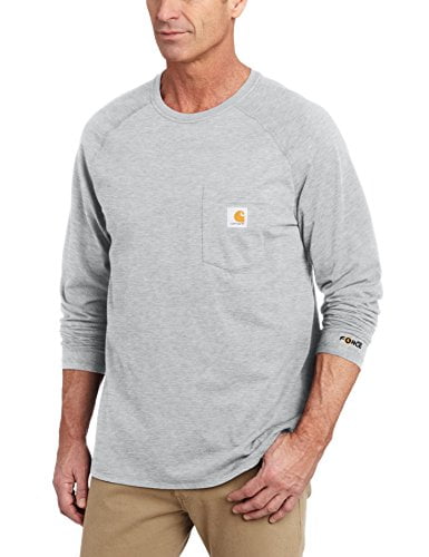 Carhartt Force Cotton Delmont Long-Sleeve T-Shirt Camiseta Funcional de Trabajo de los Hombres