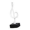 thumbnail image 3 of Estatuilla de Nota Musical, Estatua Artesanal, Símbolo Musical Decorativo para Centros de Mesa, Armario de TV, Decoración para Sala de Estar, Estanter Blanco Macarena nota estatua, 3 of 8