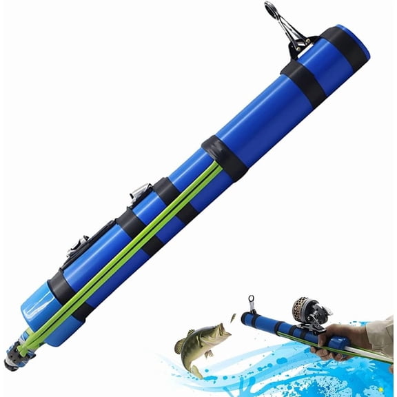 Fishing Catapult Rod, Portable Telescopic Lure Launcher, Durable Aluminum Alloy & ABS, Saltwater and Freshwater, Compact Travel Fishing Gear with Catapult-Style Handle
