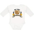 thumbnail image 3 of Inktastic My First Oktoberfest with Pretzel and Banner Boys or Girls Long Sleeve Baby Bodysuit, 3 of 5