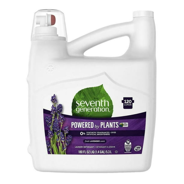 Seventh Generation Lavender Liquid Laundry Detergent, 180 oz. Walmart
