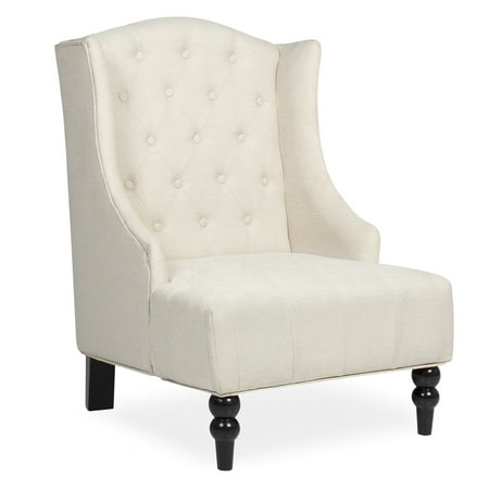 Best Choice Products Tall Wingback Tufted Fabric Accent Chair - (Best Way To Sit In A Chair)