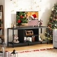 thumbnail image 4 of LINJH TV Stand for TVs up to 65 Inch,Entertainment Center with Open Storage Shelves, TV Media Console Table for Living Room and Bedroom, Black, 4 of 9