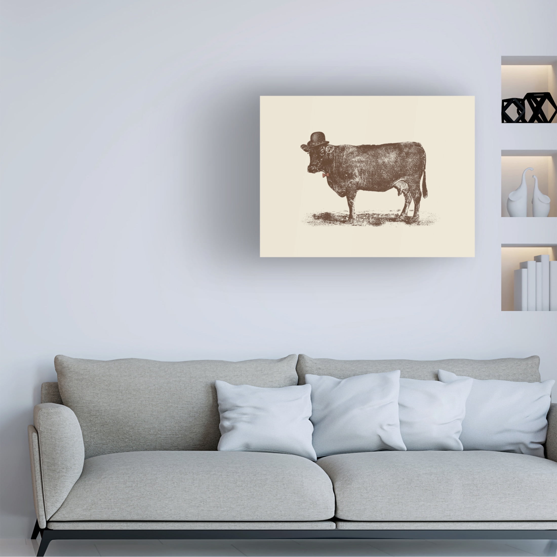 Trademark Fine Art Florent Bodart  Cow Cow Nut Canvas Wall Art
