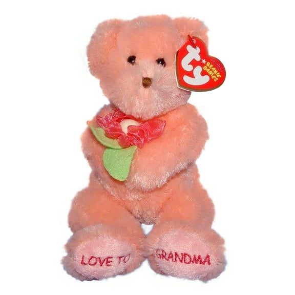 Ty Beanie Baby: Dear Grandma the Bear | Stuffed Animal | MWMT's