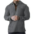 thumbnail image 3 of PEASKJP Mens Polos Long Sleeve Polo Shirts for Men Men's Classic Polo Shirt Long Sleeve Shirts Casual Tops (Grey,L), 3 of 4