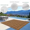 thumbnail image 3 of Vintage Rattan Outdoor Rug for Patio/Deck/Porch, Non-Slip Large Area Rug 5 x 7 Ft, Minimalist Abstract Wicker Texture Brown Indoor Outdoor Rugs Washable Area Rugs, Camping Rug Carpet Runner, 3 of 8
