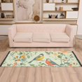 thumbnail image 2 of Yayeee Hallway Runner Rug 2'x6' Non Slip Machine Washable with Rubber Backing, Green Floral Pattern, 2 of 8