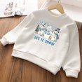 thumbnail image 3 of Sudadera con estampado de lazo de muñeco de nieve para niños, sudadera con capucha de polar de invierno para niños y niñas, ropa de manga larga, atuendo navideño para las fiestas, sudaderas, 3 of 5