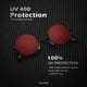 thumbnail image 2 of Gafas de Sol Redondas Polarizadas Retro de Metal KALIYADI UV45 para Hombre y Mujer, 2 of 5