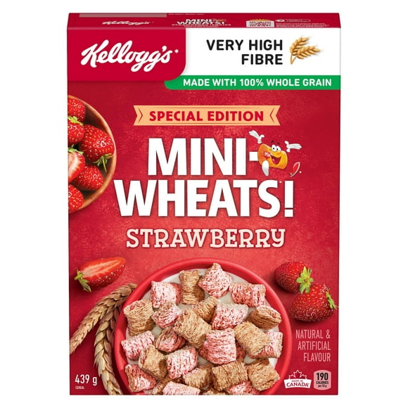 Céréales Mini-Wheats* Saveur de fraises 439 g Saveur de fraises