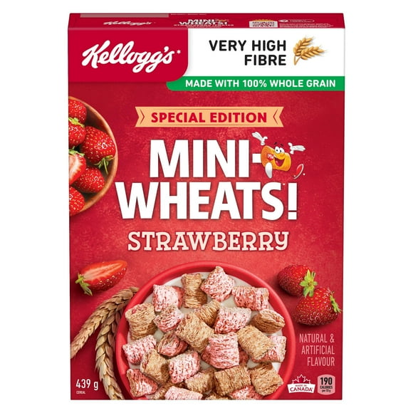 Céréales Mini-Wheats* Saveur de fraises 439 g Saveur de fraises