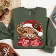 thumbnail image 3 of Highland Cow Christmas Sweatshirt, 3 of 6