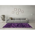 thumbnail image 3 of Ahgly Company Indoor Rectangle Oriental Purple Modern Area Rugs, 2' x 4', 3 of 4