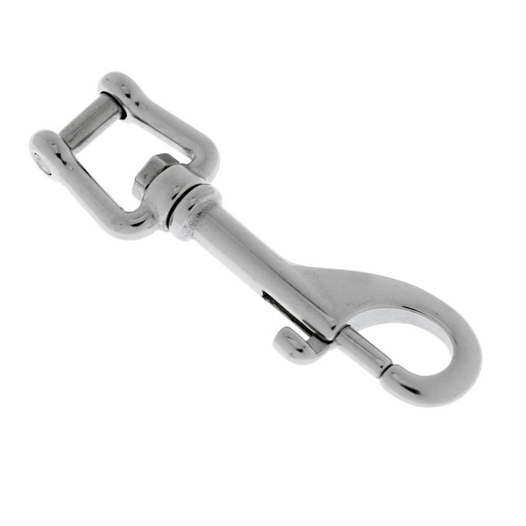 99mm/ 3.9 inch Heavy Duty Marine Grade 316 Stainless Steel Swivel Shackle Bolt  Snap Hook - Diving Scuba Clip Multipurpose 