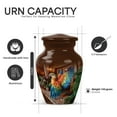thumbnail image 2 of Yatskia Colorful Parrot Little Funeral Keepsake Urn for Ashes for Women, Large Cremation Burial Urns for Human Ashes Adult Man, (Classic 10 Inch and 3 Inch), 2 of 8