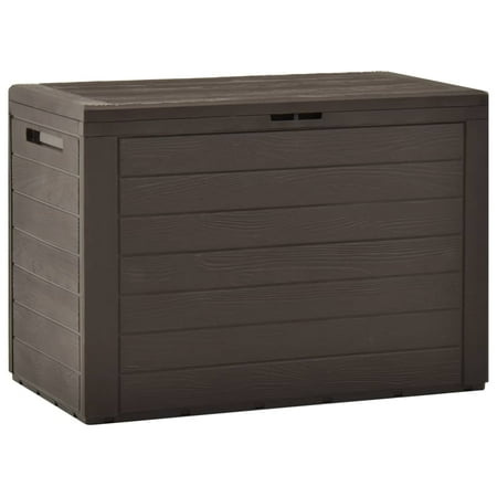 

Outdoor Toolbox Charmma Garden Cushion and Pillow Storage Box 50 Gallon Brown 30.7 x17.3 x21.7
