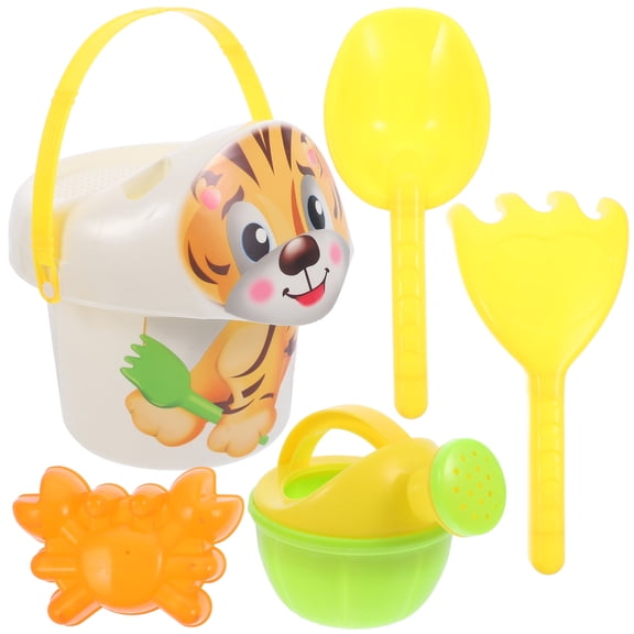 BESTYASH 1Set Plastic Beach Sand Shovels and Bucket Tool Kit Durable for Backyard